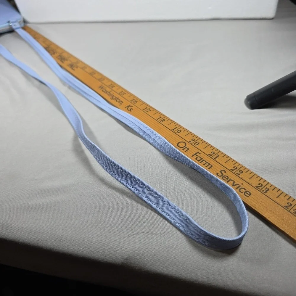 Light Blue Crossbody Shoulder Phone‎ Carrying Case Bag Purse